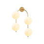 Opviq Jewel - 10605 Lámpara de pared dorada con tapa de cristal